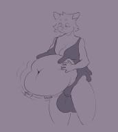 2021 balls belly_long bulge face fat love_handles Milky moobs navel nipples November onomatopoeia redraw thighs tight // 1755x1956 // 338KB