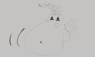 2021 belly belly_big belly_long butt butt_bubble clothes dialogue fat navel other_character redraw saggy September stuffing // 4096x2486 // 772KB