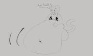 2021 belly belly_big belly_long butt butt_bubble clothes dialogue fat navel other_character redraw saggy September stuffing // 4096x2486 // 772KB